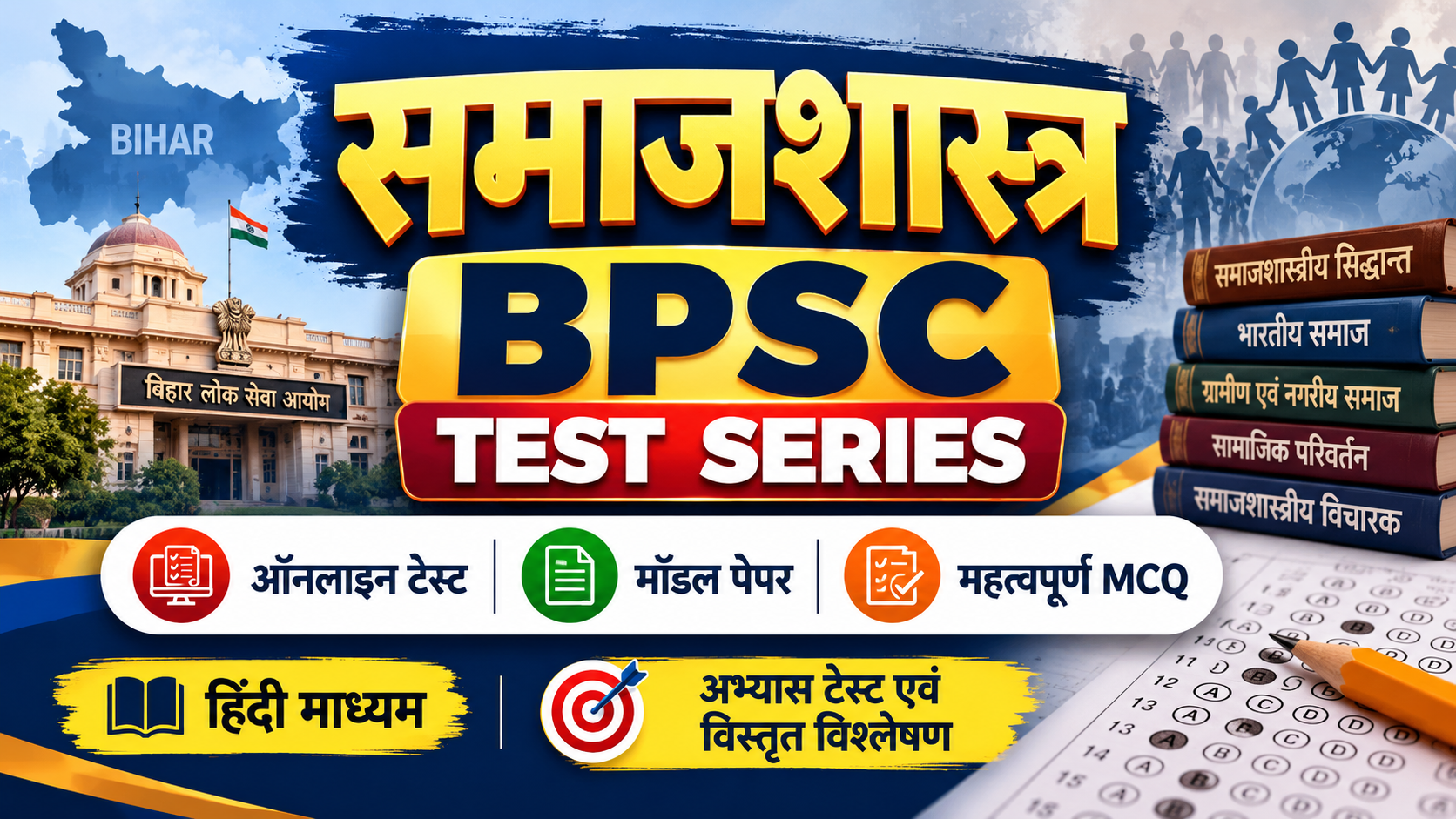 समाजशास्त्र (Sociology) BPSC Test Series
